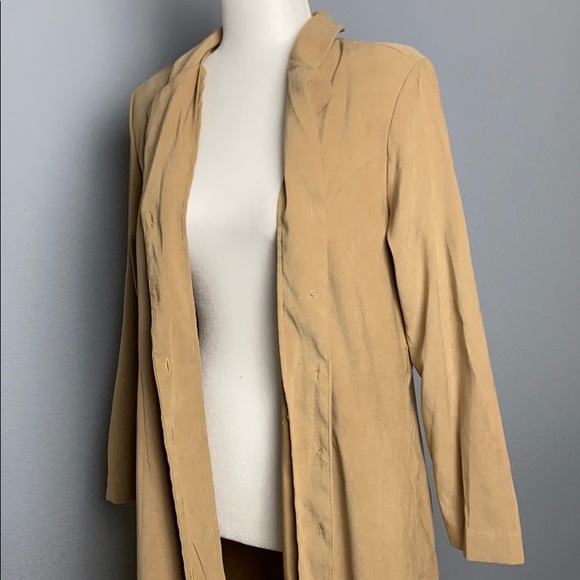 Tribeca Studio Tan Trench Coat - Picture 8 of 9